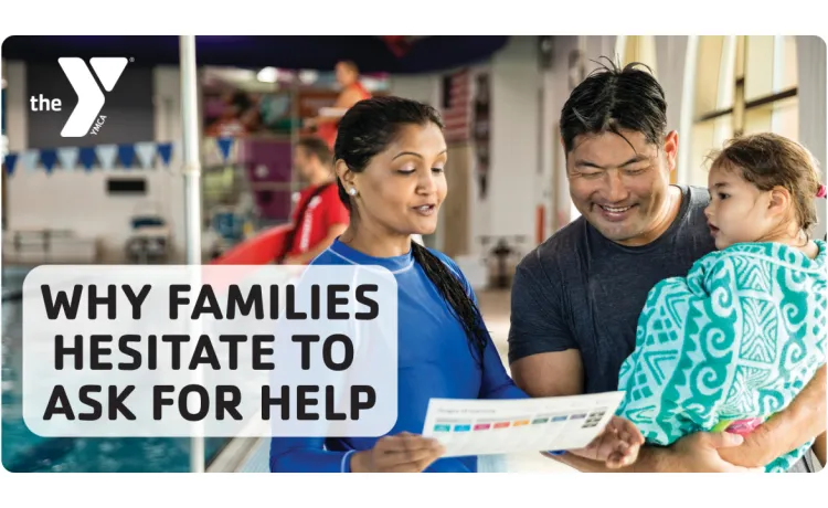Family speaking at YMCA