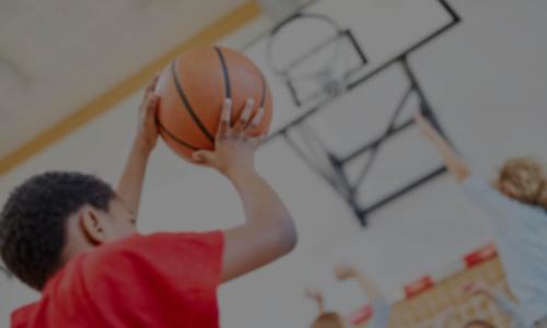 shooting hoops