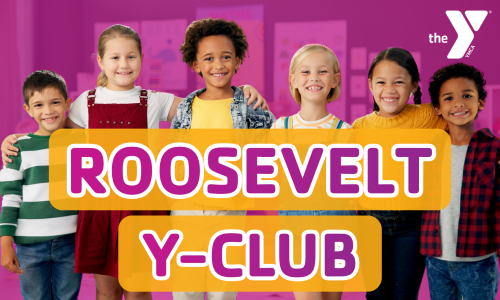 Y-Club graphic with kids smiling