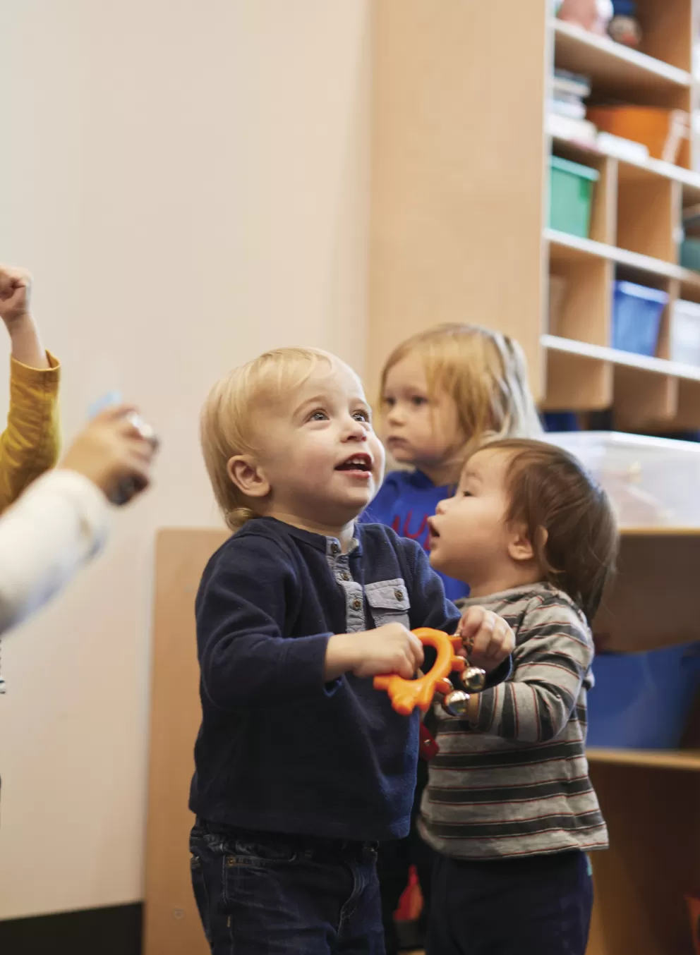 toddlers in classroom setting