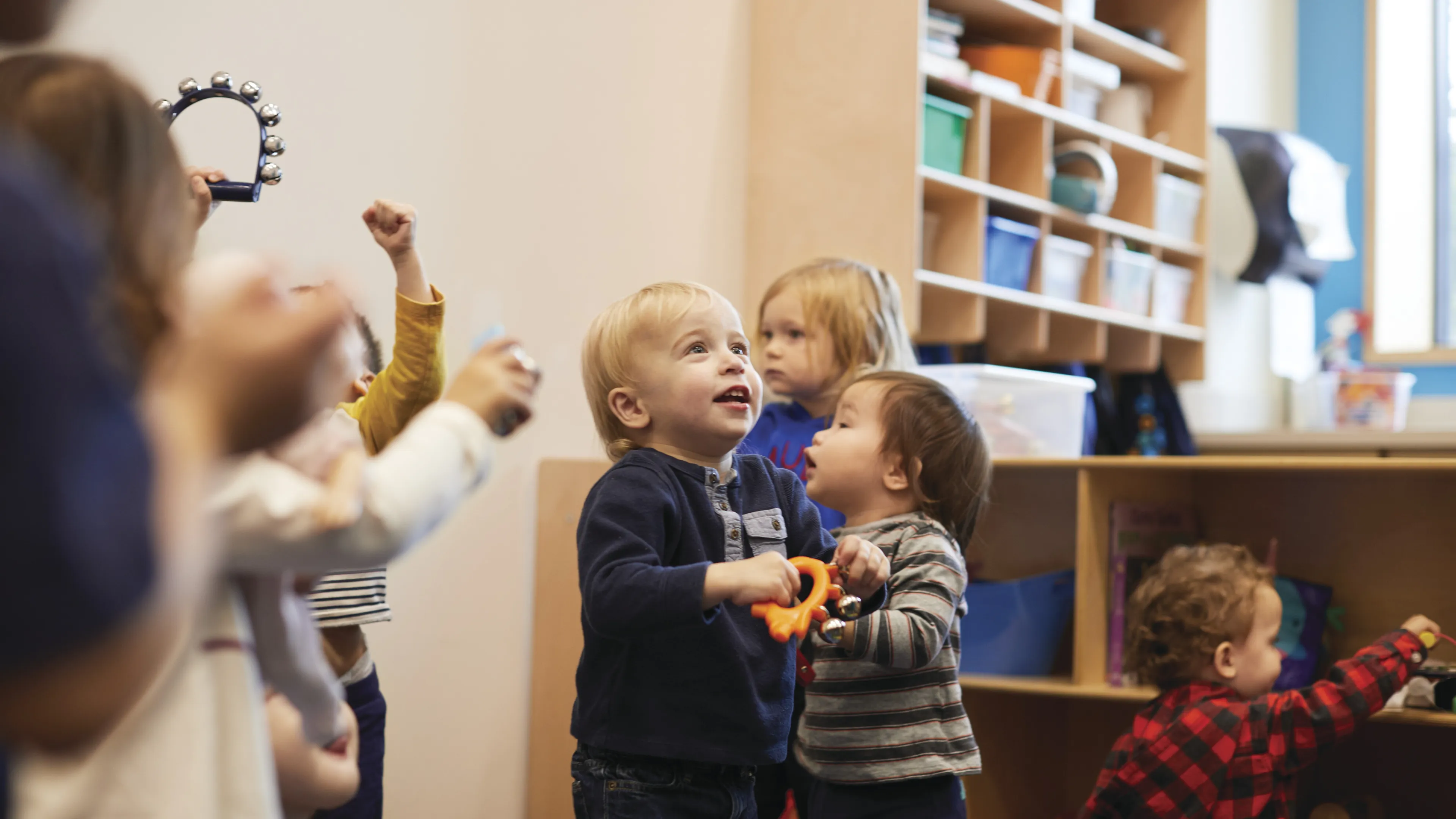 toddlers in classroom setting
