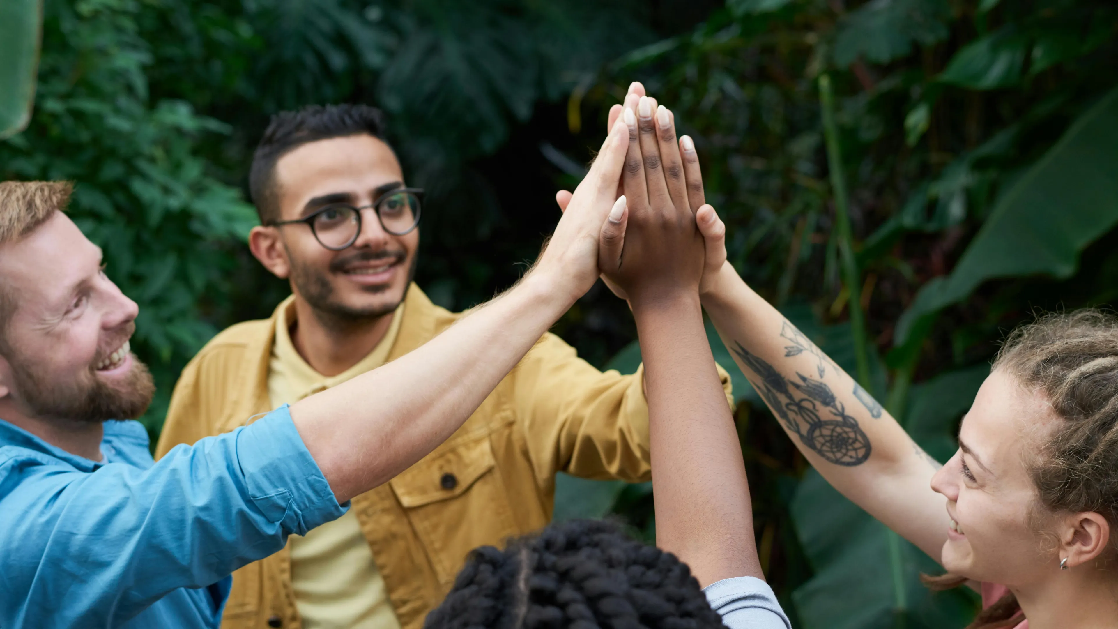 hands together