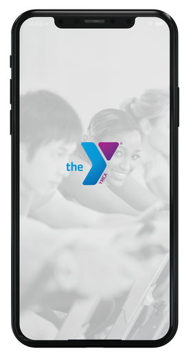 YMCA App on phone
