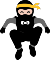 Crouching ninja