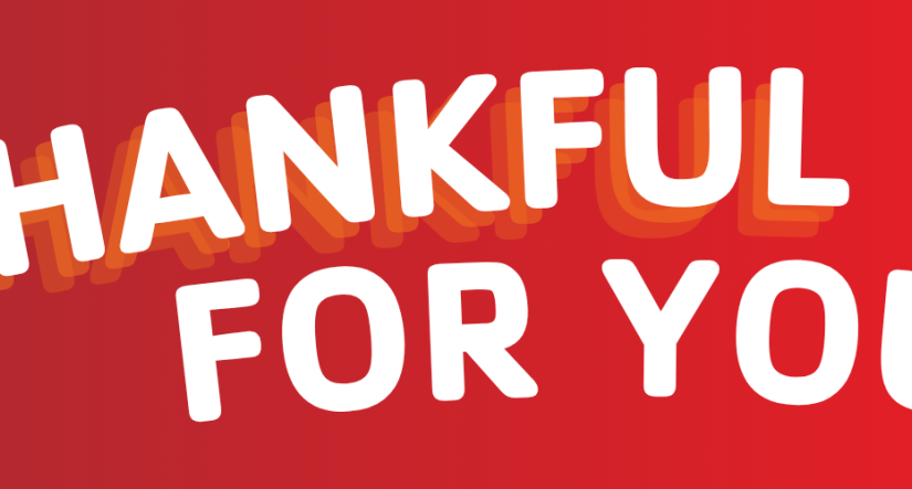 We are thankful for you!