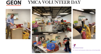 GEON team YMCA volunteer day